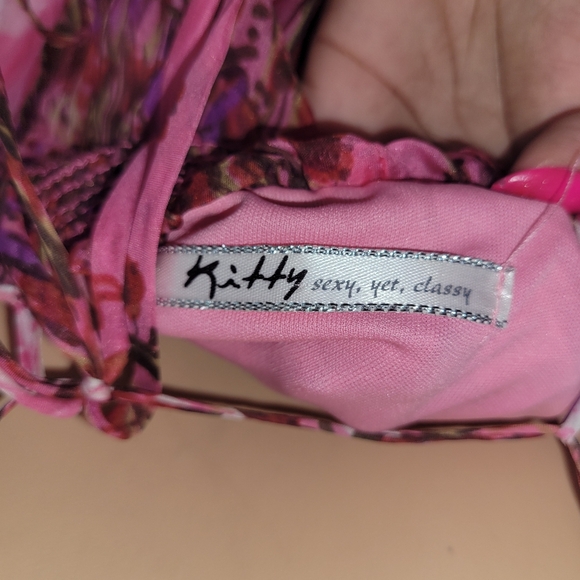 Elegant Pink Floral Maxi Dress Size # S - Picture 7 of 14